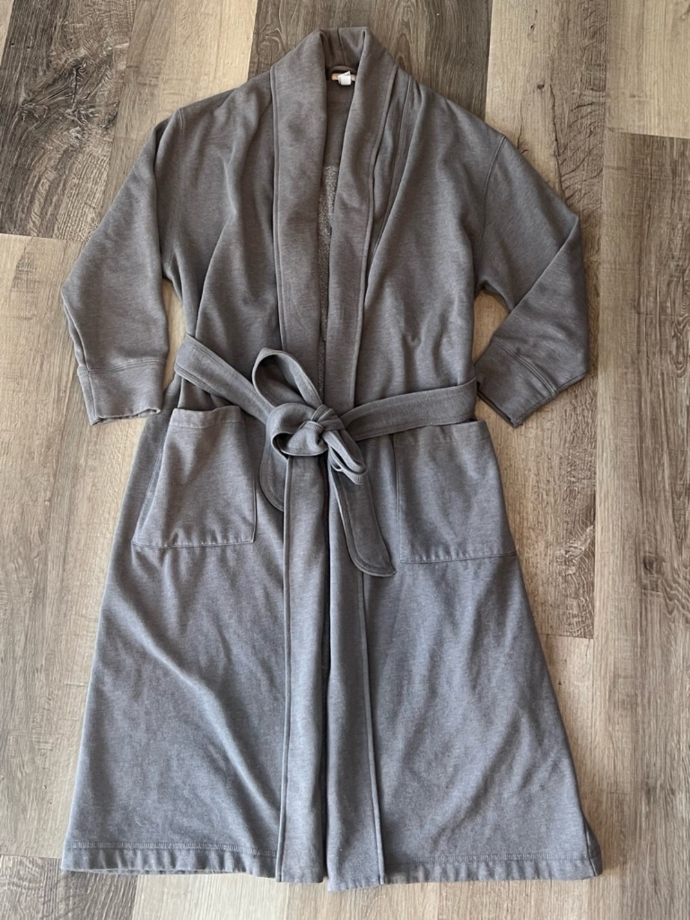 Eberjay Sweatshirt Fleece Robe Grey size Small